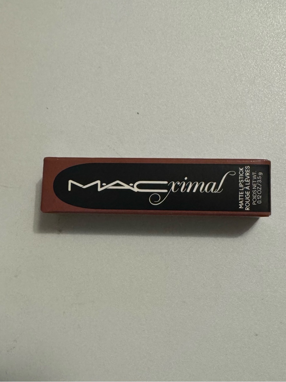 MAC Cosmetics Mac Rimal Matte Lipstick - Brick Red Packaging